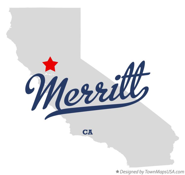 Map of Merritt California CA