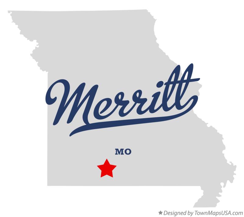 Map of Merritt Missouri MO