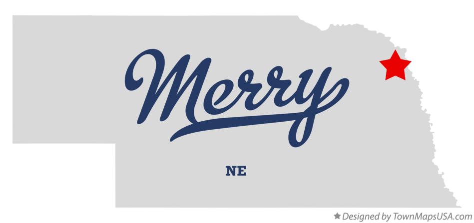 Map of Merry Nebraska NE