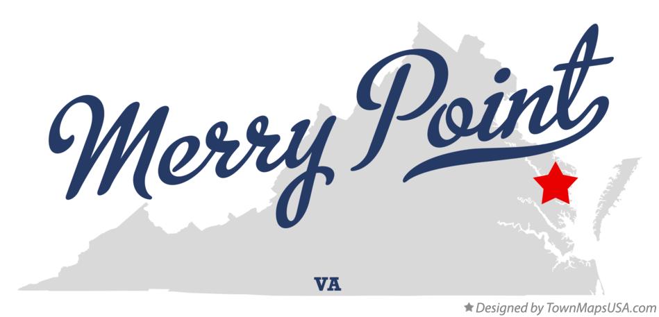 Map of Merry Point Virginia VA