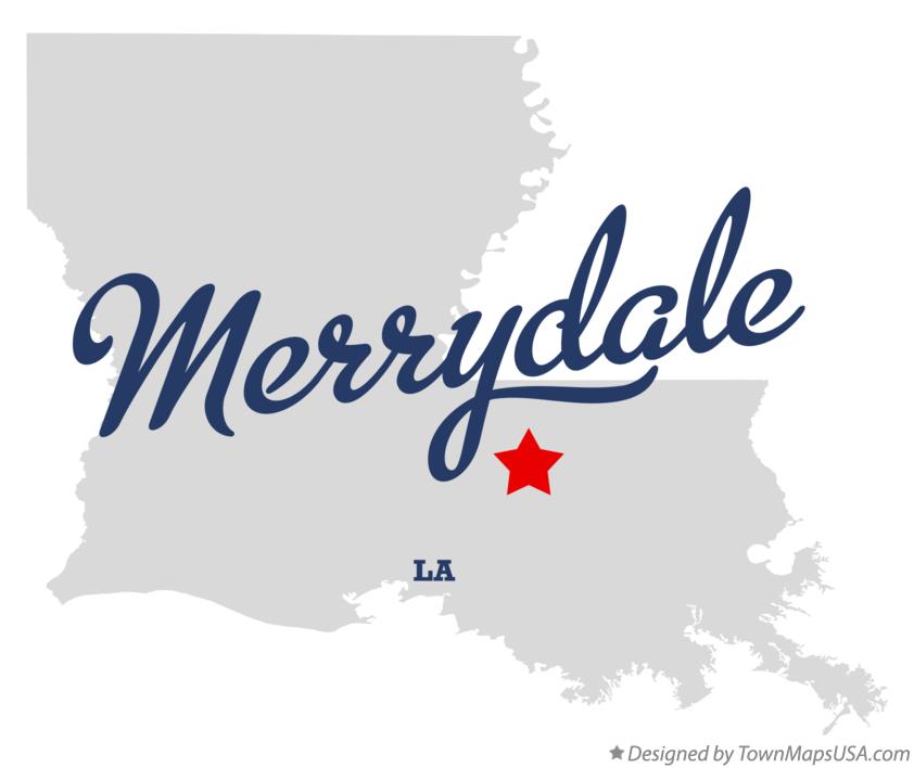 Map of Merrydale Louisiana LA