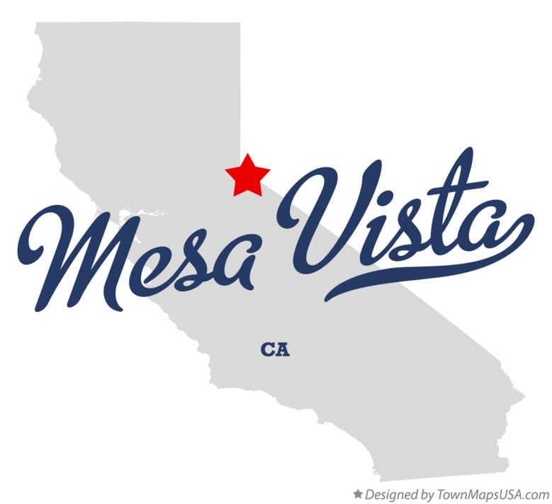 Map of Mesa Vista California CA