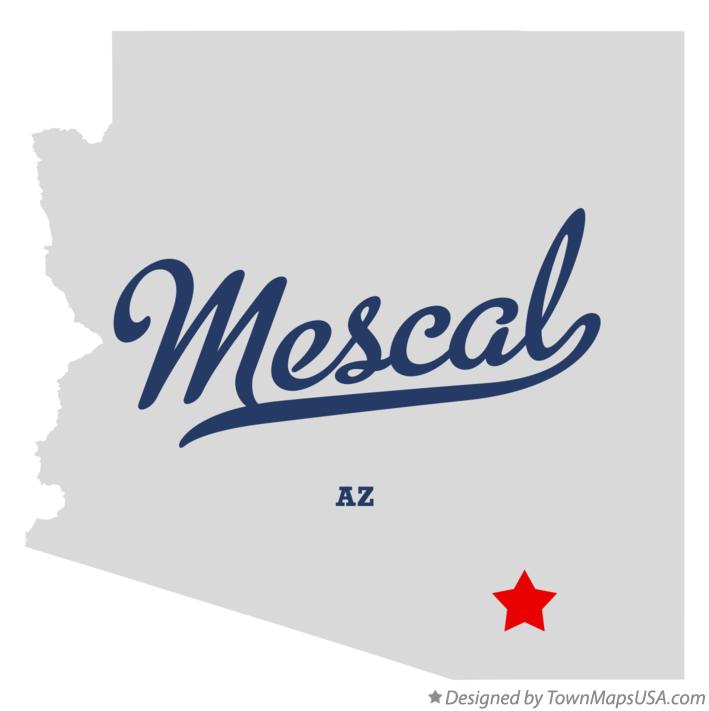 Map of Mescal Arizona AZ