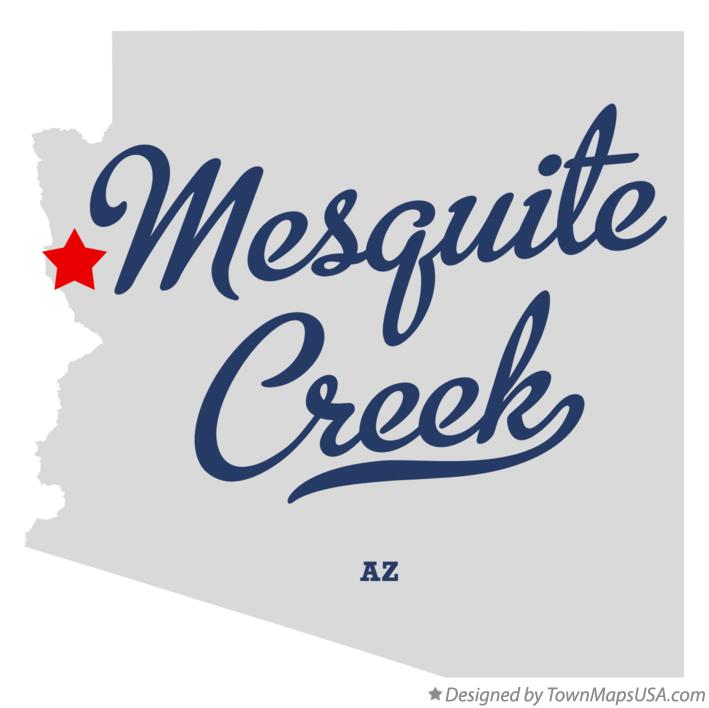 Map of Mesquite Creek Arizona AZ
