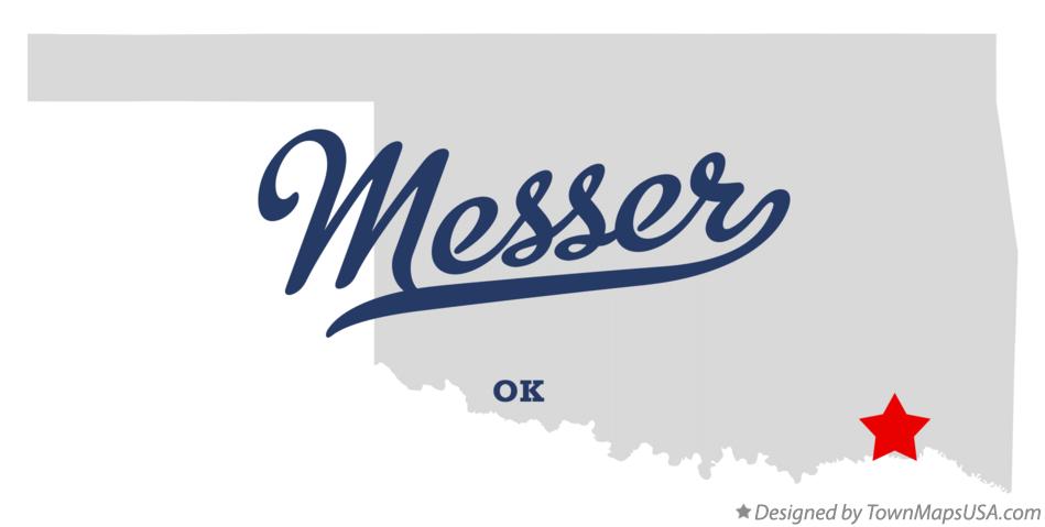Map of Messer Oklahoma OK