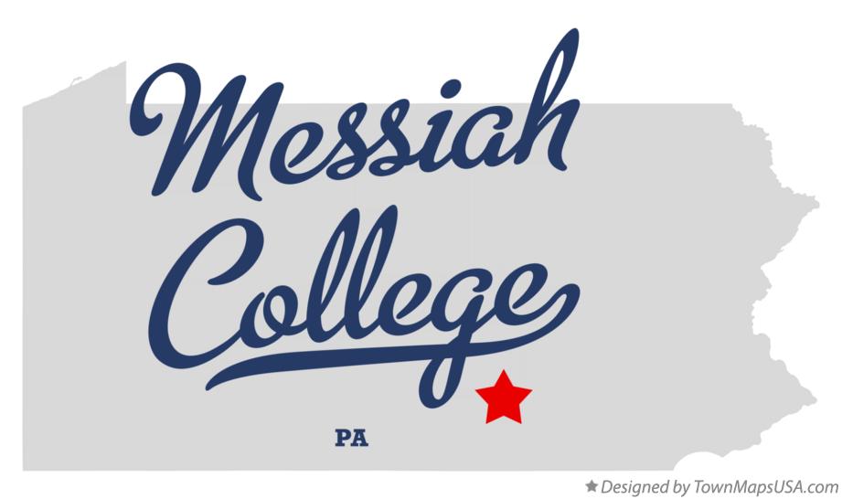 Map of Messiah College Pennsylvania PA
