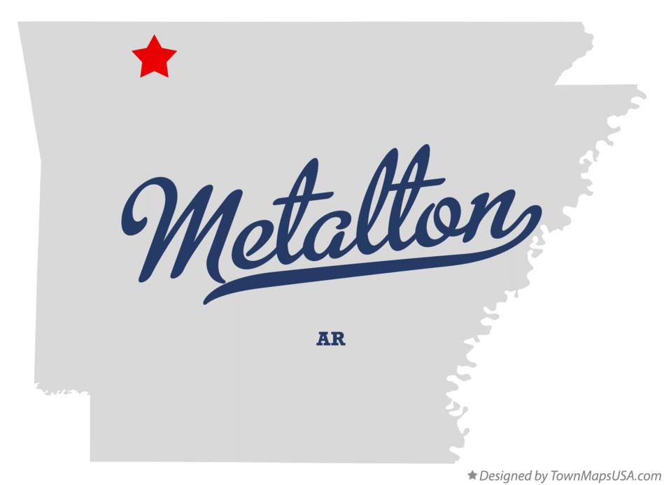 Map of Metalton Arkansas AR