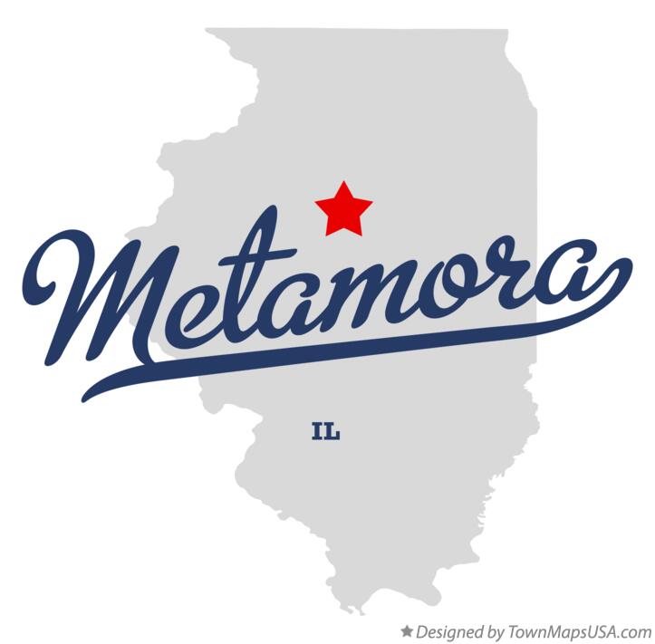 Map of Metamora Illinois IL