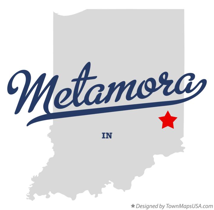 Map of Metamora Indiana IN