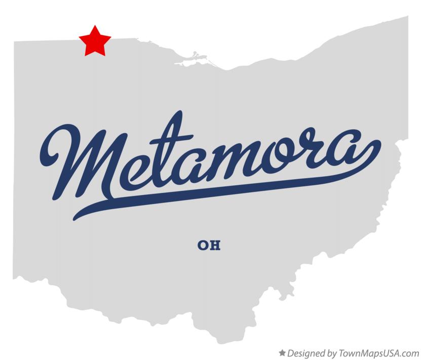 Map of Metamora Ohio OH
