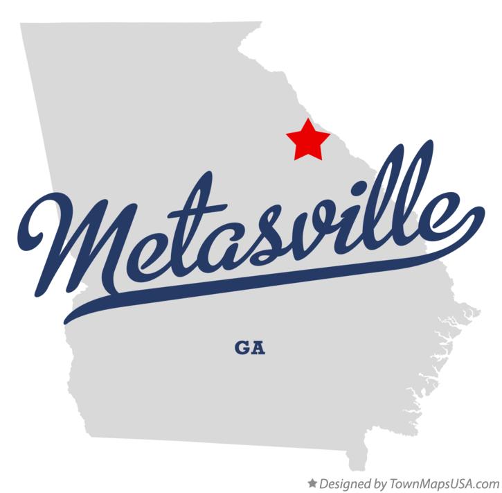 Map of Metasville Georgia GA