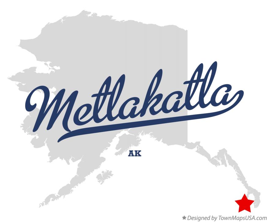 Map of Metlakatla Alaska AK