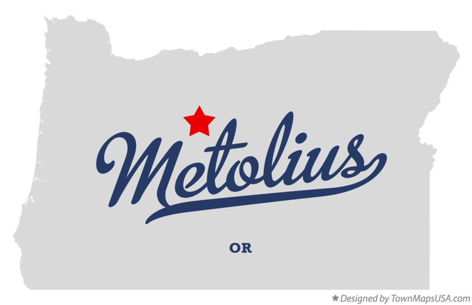 Map of Metolius Oregon OR