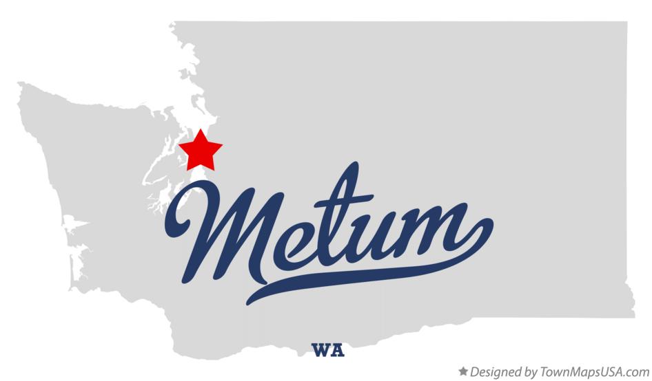 Map of Metum Washington WA