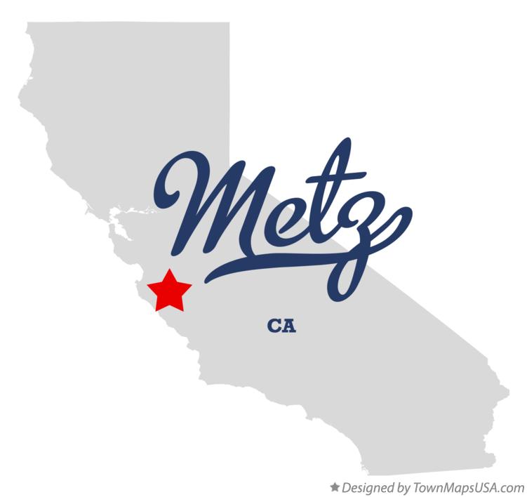 Map of Metz California CA