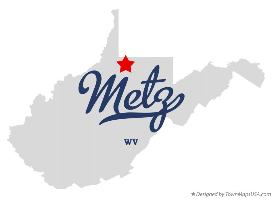Map of Metz West Virginia WV