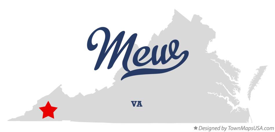 Map of Mew Virginia VA