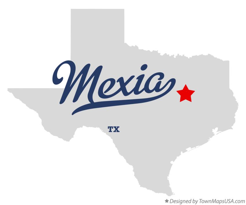 Map of Mexia Texas TX
