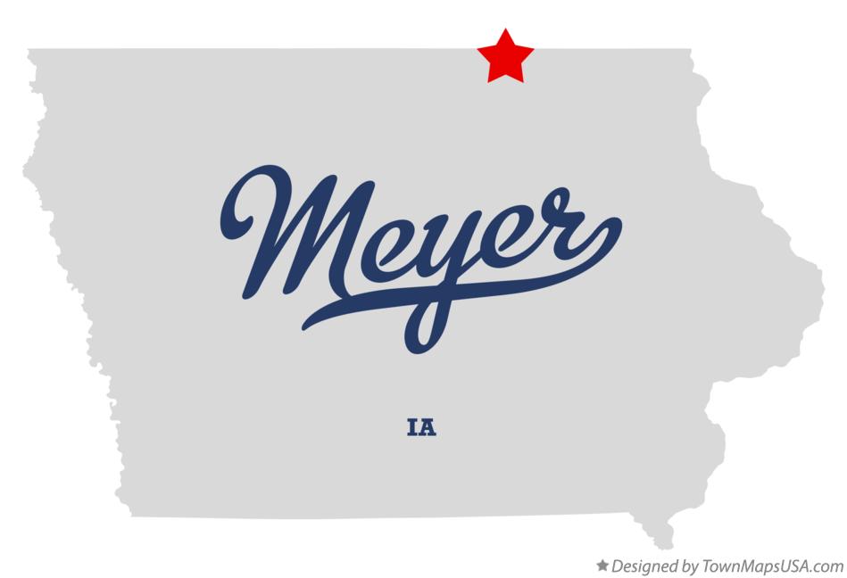 Map of Meyer Iowa IA
