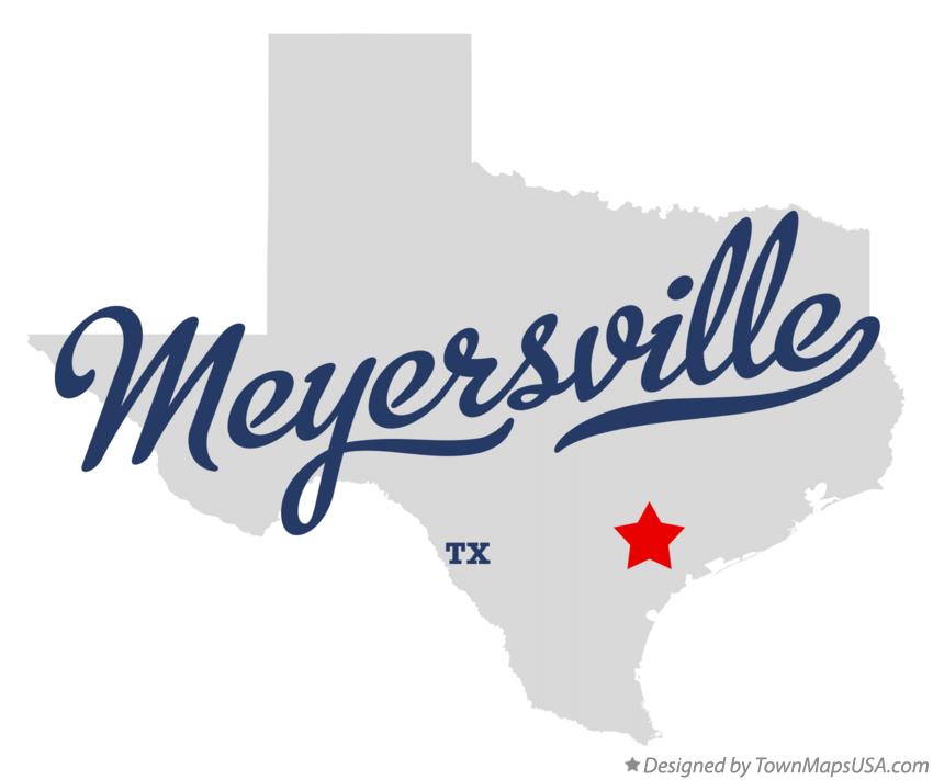 Map of Meyersville Texas TX