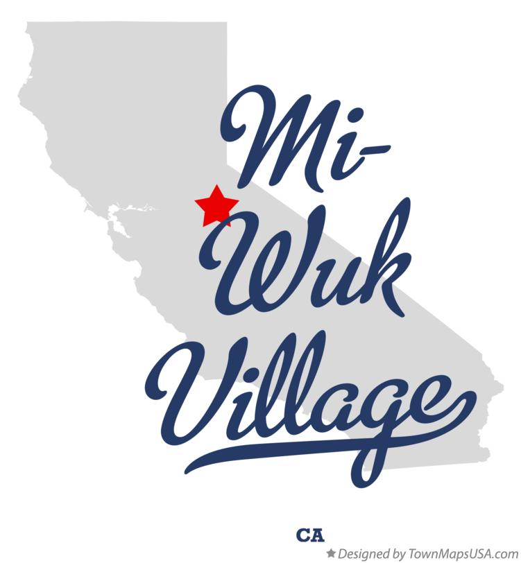 Map of Mi-Wuk Village California CA