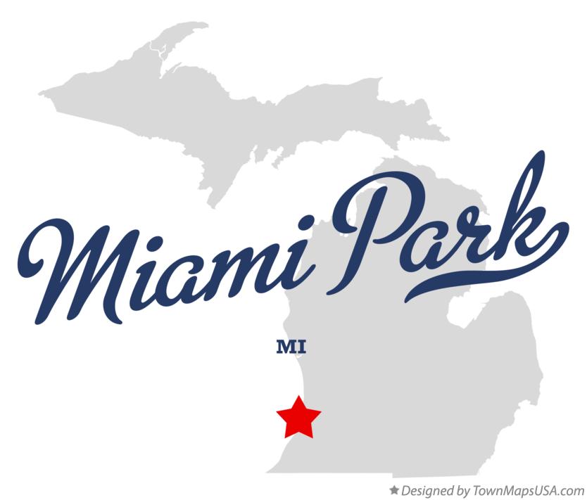 Map of Miami Park Michigan MI