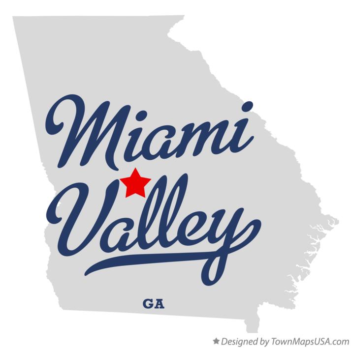 Map of Miami Valley Georgia GA
