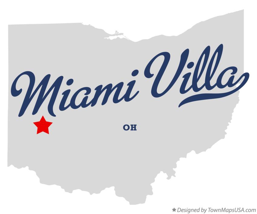 Map of Miami Villa Ohio OH