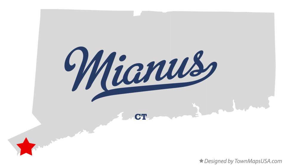 Map of Mianus Connecticut CT
