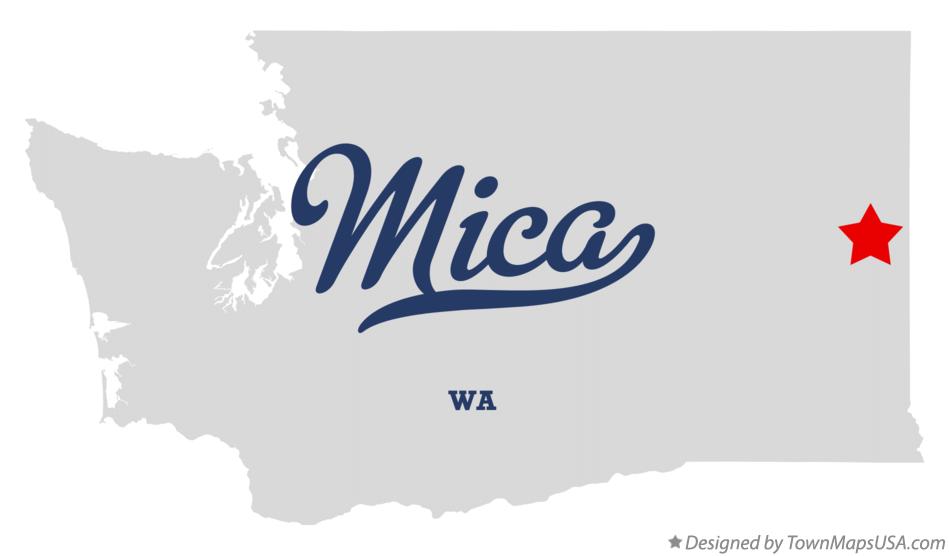 Map of Mica Washington WA