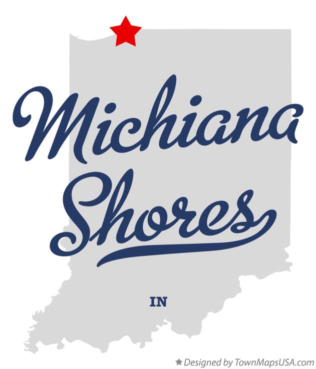 Map of Michiana Shores Indiana IN
