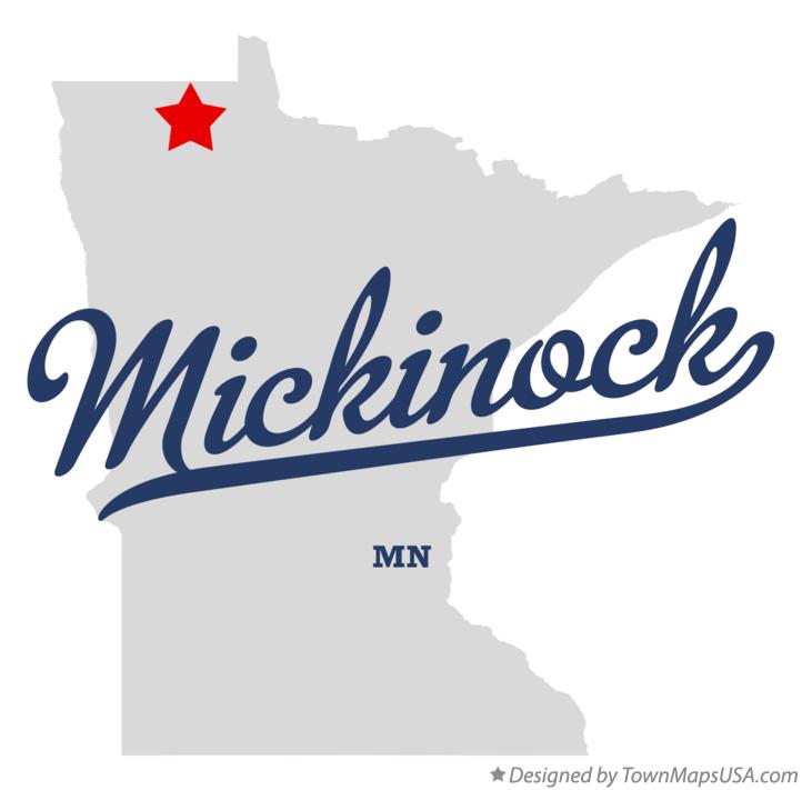 Map of Mickinock Minnesota MN
