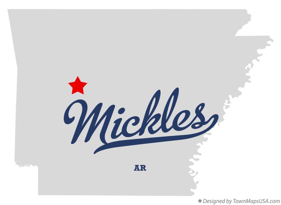 Map of Mickles Arkansas AR