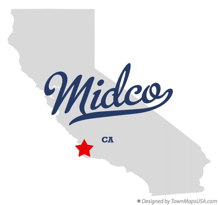 Map of Midco California CA
