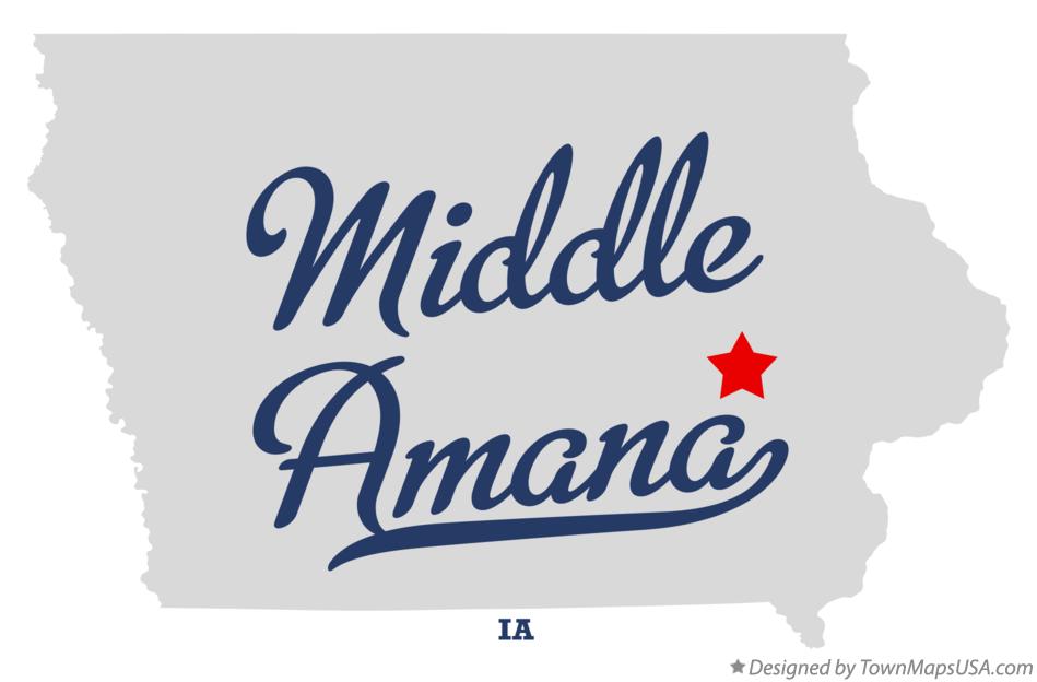 Map of Middle Amana Iowa IA