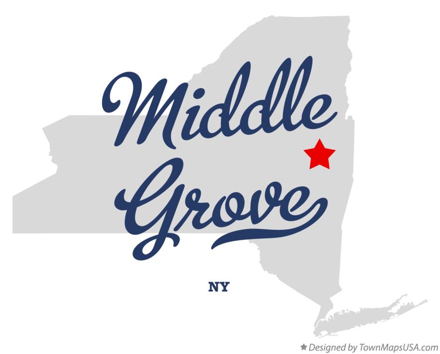 Map of Middle Grove New York NY