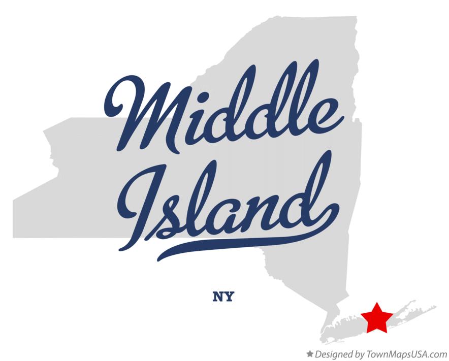 Map of Middle Island New York NY