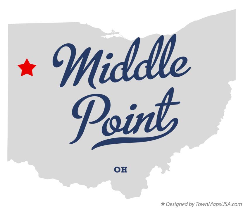 Map of Middle Point Ohio OH