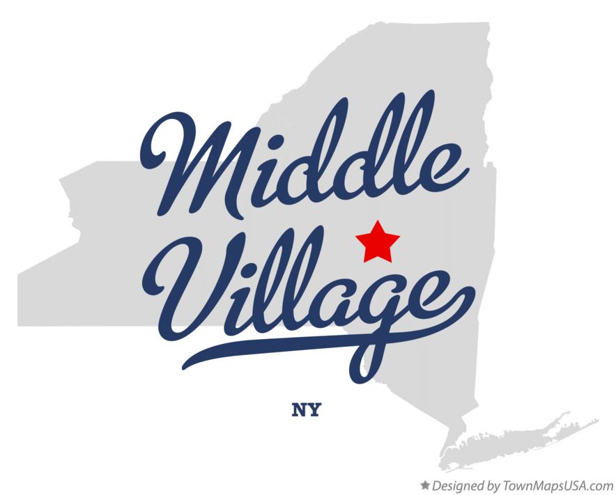 Map of Middle Village New York NY