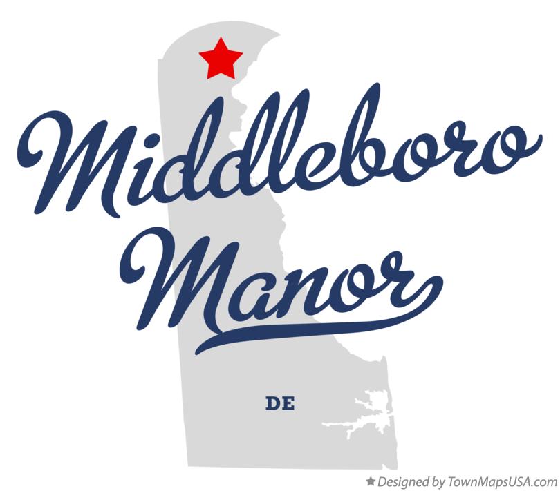 Map of Middleboro Manor Delaware DE