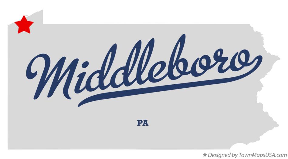 Map of Middleboro Pennsylvania PA