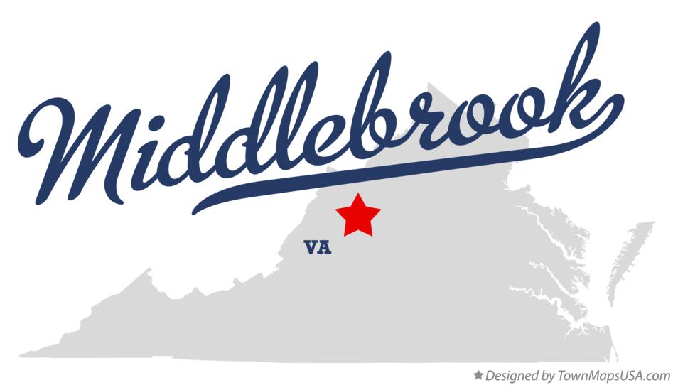 Map of Middlebrook Virginia VA