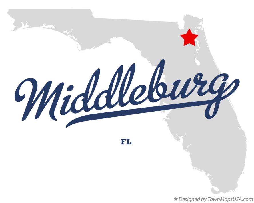 Map of Middleburg Florida FL
