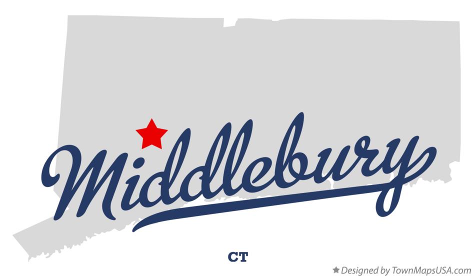 Map of Middlebury Connecticut CT