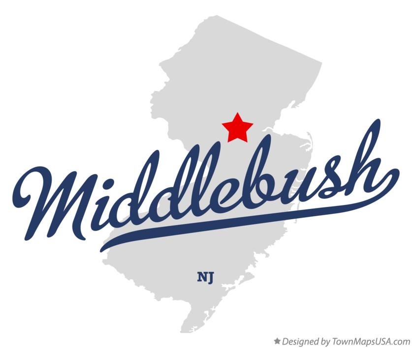 Map of Middlebush New Jersey NJ