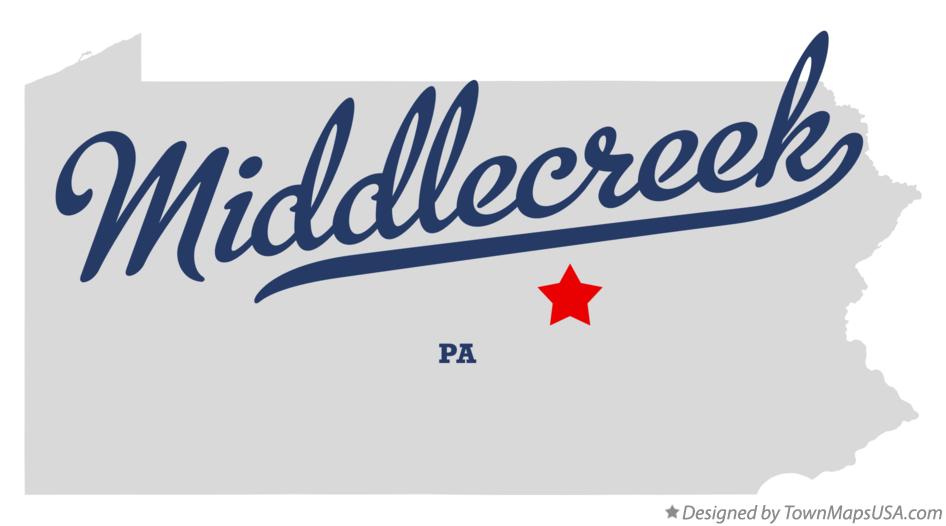 Map of Middlecreek Pennsylvania PA