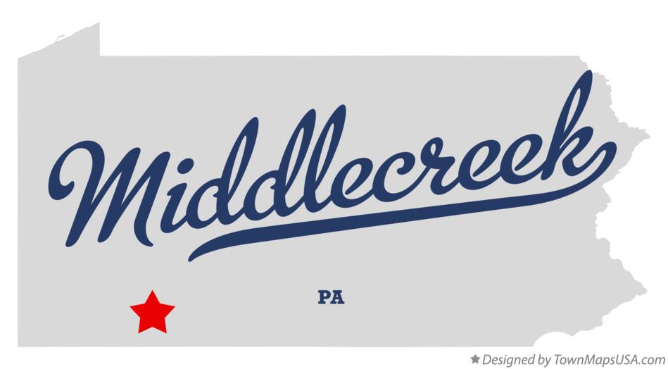 Map of Middlecreek Pennsylvania PA