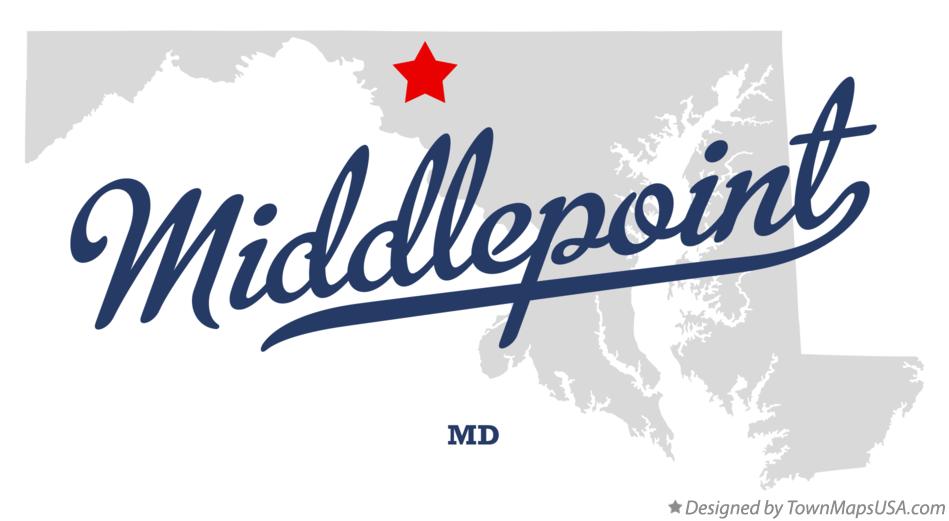 Map of Middlepoint Maryland MD