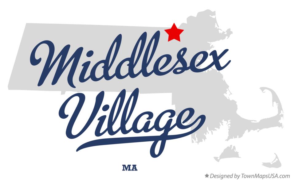 Map of Middlesex Village Massachusetts MA