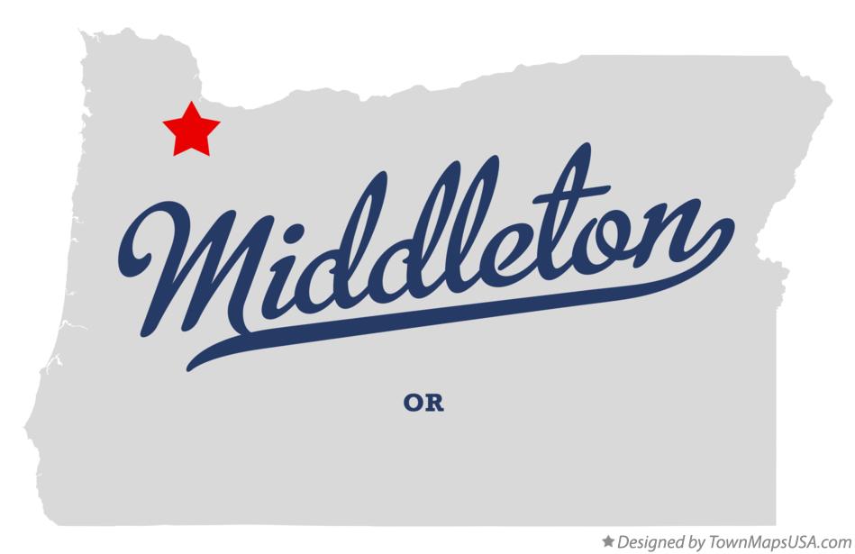 Map of Middleton Oregon OR